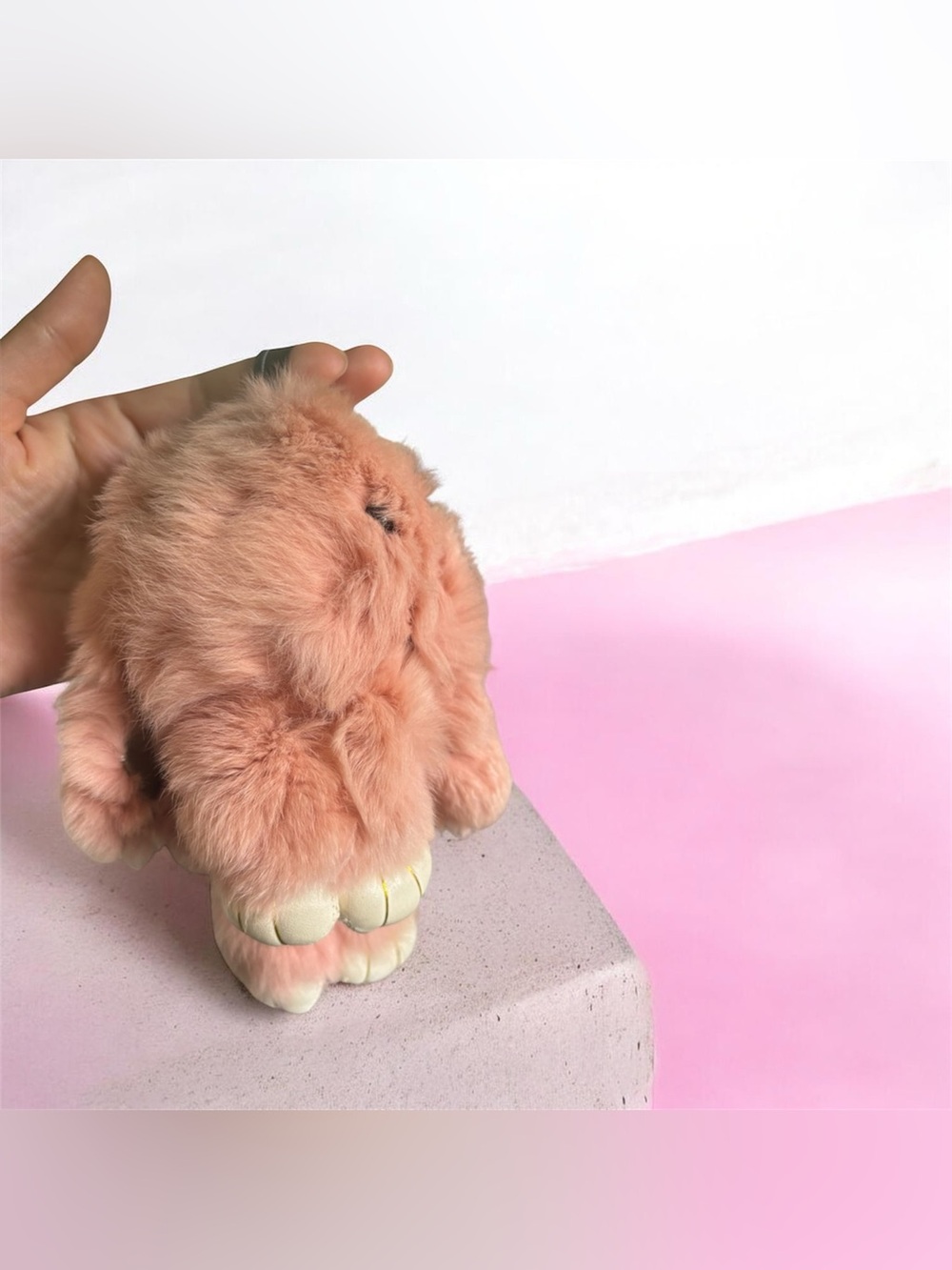 Soft Plush Bunny Keychain & Bag Charm